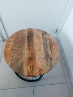 Table basse industrielle en bois de manguier, Maison & Meubles, Enlèvement, Comme neuf