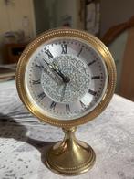 antiek vintage koperen tafelklokje 7 Jewels, Antiek en Kunst, Curiosa en Brocante, Ophalen