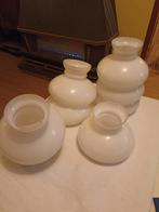 Abats jours en opaline blanche., Maison & Meubles, Enlèvement ou Envoi