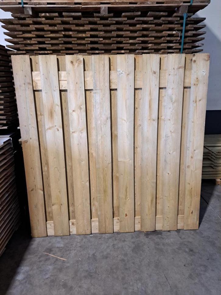 TIJDELIJKE ACTIE!: Stevige tuinschermen (15-planks): 180x180, Tuin en Terras, Tuinschermen, Nieuw, Hout, 150 tot 200 cm, 150 tot 200 cm