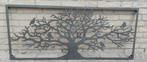 Levensboom muurornament XXXL boom met vogels smeedijzer, Ophalen of Verzenden