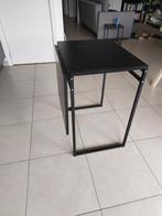 Zwarte uitklapbare tafel, Ophalen, Gebruikt, Rechthoekig, 60 cm of meer