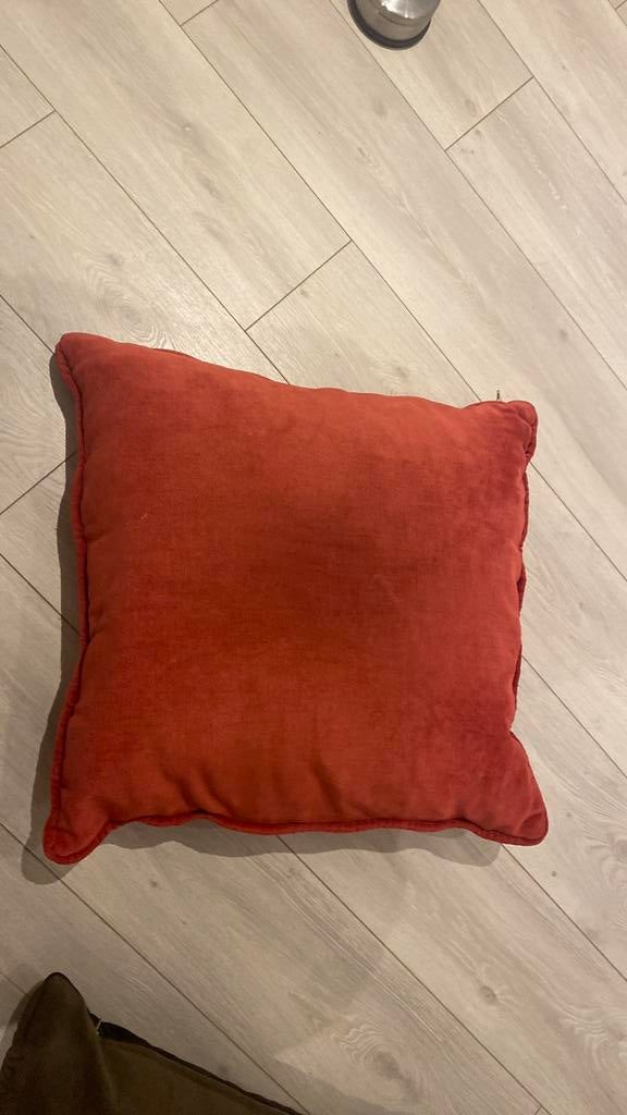 Grand coussin  deco 60/60 cm, Maison & Meubles, Accessoires pour la Maison | Coussins, Enlèvement, Comme neuf, Brun