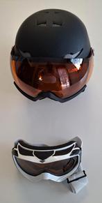 Casque de ski avec visière + masque de ski, Enlèvement, Utilisé, Ski, Autres marques