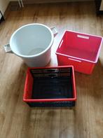 plastic bakken, Enlèvement, Utilisé