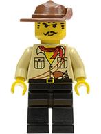 Lego figuur adv010 Johnny Thunder (Desert) (6), Ophalen of Verzenden, Gebruikt, Losse stenen, Lego