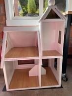 Zelfbouw massief houten poppenhuis, Kinderen en Baby's, Speelgoed | Poppenhuizen, Ophalen, Gebruikt, Poppenhuis