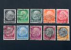 Duitse postzegels 1933 1934 - Hindenburg, Postzegels en Munten, Verzenden, Duitse Keizerrijk, Gestempeld