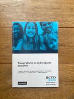Topografische en radiologische anatomie - Acco, Boeken, Studieboeken en Cursussen, Ophalen of Verzenden, Zo goed als nieuw, Hoger Onderwijs