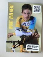 Wielerkaart team fidea wout van aert signe, Sport en Fitness, Verzenden