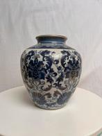 Chinese blauw witte vaas late 18th/19th century, Antiek en Kunst, Ophalen of Verzenden