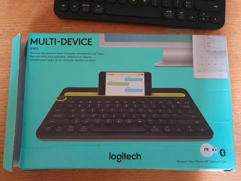 Clavier multi-appareils Bluetooth Logitech K480, Informatique & Logiciels, Claviers, Comme neuf, Azerty, Sans fil, Enlèvement ou Envoi