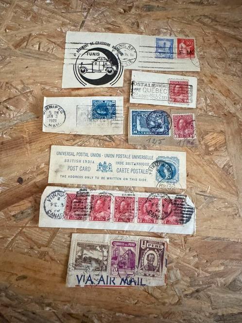 oude fragmenten Canada, Brits-Indië, India, Groot-Brittannië, Postzegels en Munten, Brieven en Enveloppen | Buitenland, Briefkaart