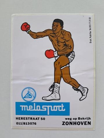 Vintage Rechthoekige sticker - Melosport - Boksen