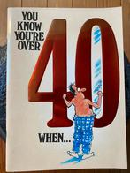 Boek : You know you’re over 40 when, Ophalen, Gelezen
