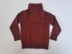 Mt 92 Rood, donkerblauw gebreide trui met kraag en zakje, Kinderen en Baby's, Kinderkleding | Maat 92, Trui of Vest, Ophalen of Verzenden