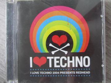 CD I LOVE TECHNO 2004 (Presents Redhead) (24 titres) disponible aux enchères