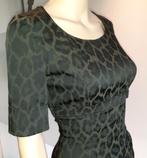 Korte jurk kaki bruin luipaard Karen Millen S, Kleding | Dames, Bruin, Nieuw, Ophalen of Verzenden, Maat 36 (S)