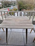 Tuinset, tafel in teak en 2 stoelen, Tuin en Terras, Tuinsets en Loungesets, Ophalen, Kunststof, Tuinset