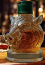 Prachtige glazen Whisky karaf Zwijn (320ml), Ophalen of Verzenden, Nieuw