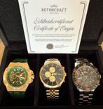 “THE THREE” HORLOGEBOX ROTORCRAFT TWV1407€! 💯%NIEUW!, Ophalen of Verzenden, Nieuw, Polshorloge