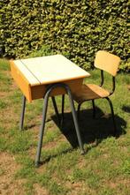 Houten schoolbankje met stoel, Kinderen en Baby's, Ophalen, Gebruikt, Tafel(s) en Stoel(en)