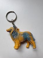sleutelhanger hond camel bruin - grijs H 5 x L 6 cm, Comme neuf, Animal et Nature, Enlèvement ou Envoi