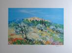 MARCEL BELVISI / PROVENCE FRANCE / KLEURLITHO / 56x76cm SIG, Enlèvement ou Envoi