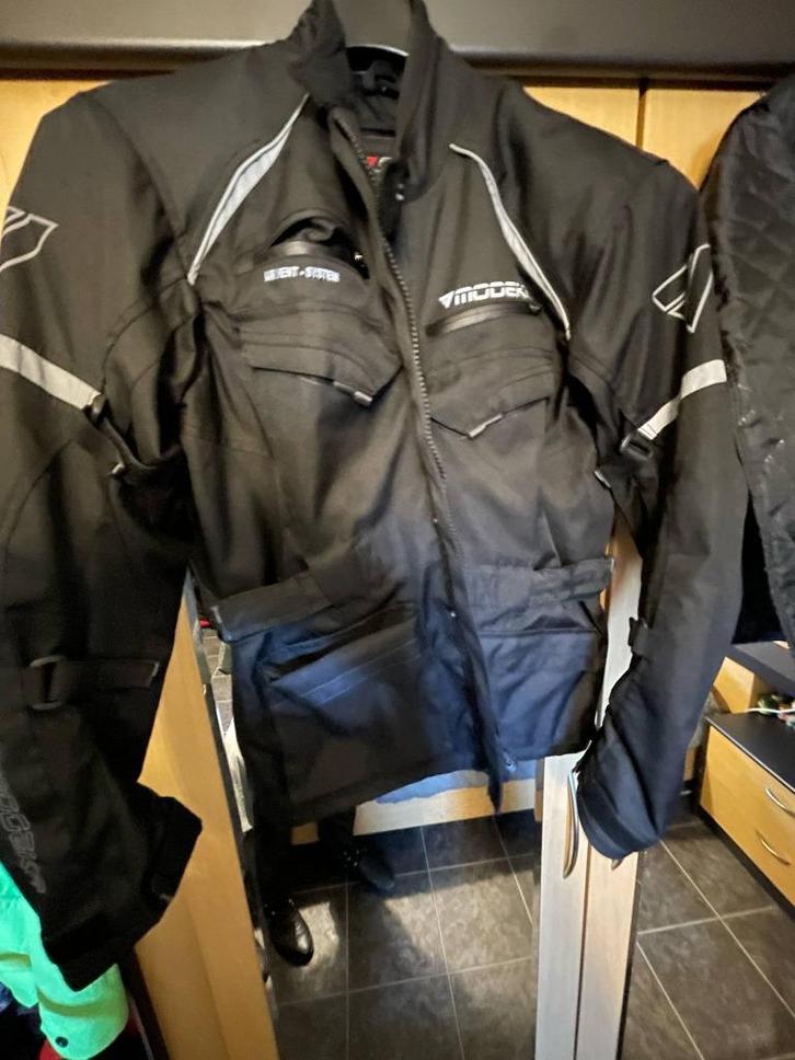 Motorjas Modeka Jacket Tarex Black als nieuw, Motoren, Kleding | Motorkleding, Jas | textiel, Heren, Tweedehands, Ophalen of Verzenden