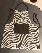 Keukenschort zebramotief, Huis en Inrichting, Ophalen of Verzenden, Nieuw, Schort