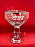 bierglas Tielemans met zilveren rand, Ophalen of Verzenden, Gebruikt, Bierglas