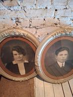 2 oude kaders met foto, Antiek en Kunst, Antiek | Woonaccessoires, Ophalen