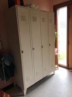 Lockerkast 4-deurs - Wit geschilderd, Maison & Meubles, Armoires | Casiers, Enlèvement, Utilisé
