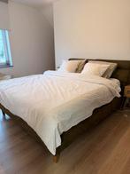 Complete Boxspring bed weba tweepersoonsbed boxspring nieuw, Ophalen, Zo goed als nieuw, Groen
