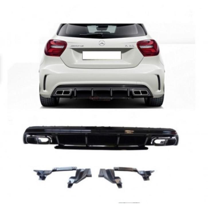 DIFFUSEUR ARRIERE + EMBOUTS MERCEDES CLASSE A W176 (12-18), Autos : Divers, Tuning & Styling, Enlèvement ou Envoi