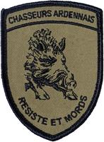 Chasseurs Ardennais - patch, Verzamelen, Militaria | Algemeen, Verzenden, Landmacht, Embleem of Badge