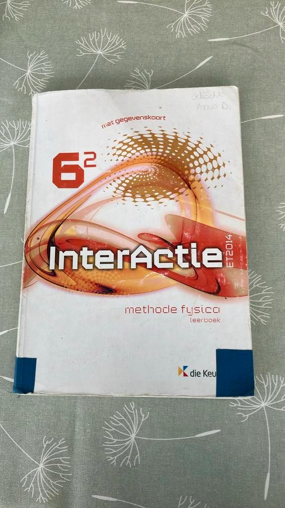 Interactie 6.2 - leerboek fysica, Boeken, Schoolboeken, Gelezen, Nederlands, ASO, Ophalen of Verzenden