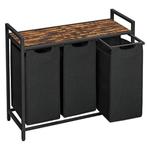 Industriële Wasmand 3 uitneembare zakken met legplank, Huis en Inrichting, Ophalen, Zo goed als nieuw