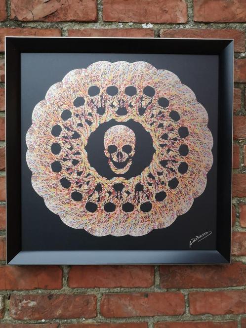 Mandala Skull - Anthony Dubois (1979), Antiek en Kunst, Kunst | Designobjecten, Ophalen of Verzenden