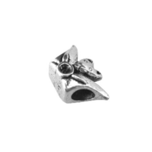 Tibetaans zilveren bedel: vleermuis, Handtassen en Accessoires, Bedels, Nieuw, Overige merken, Overige materialen, 2 of 3 bedels