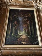 * schilderij, olieverf op doek, dreef, Antiek en Kunst, Ophalen of Verzenden