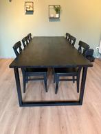 Zwart houten tafel 2m60, Ophalen, Zo goed als nieuw