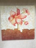 Canvas grote mooie rode bloem, Huis en Inrichting, Woonaccessoires | Schilderijen, Tekeningen en Foto's, Ophalen, Zo goed als nieuw