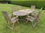 Teak tuintafel 8-10 personen, Tuin en Terras, Ophalen, Gebruikt, Teakhout