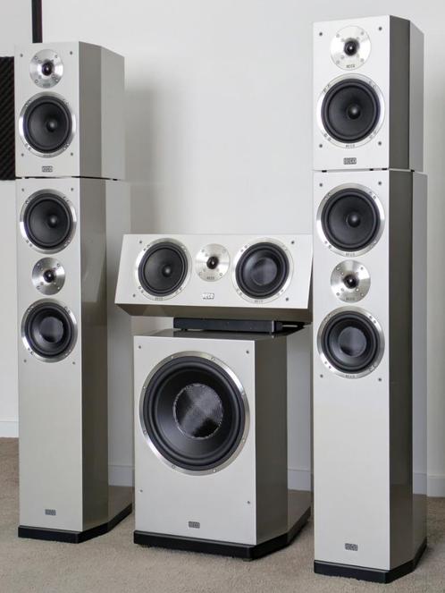 Heco Celan 5.1 surround, 880 watts RMS en 115 kg kwaliteit, Audio, Tv en Foto, Home Cinema-sets, Gebruikt, 5.1-systeem, 70 watt of meer