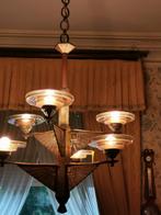 Art deco luster, Huis en Inrichting, Lampen | Kroonluchters, Ophalen, Gebruikt