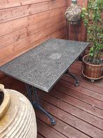 Marmeren tuin of terras tafel, Ophalen, Gebruikt, Rechthoekig, Overige materialen