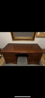 Beau bureau en chêne, classique, entièrement en bois, Maison & Meubles, Bureaux, Enlèvement, Comme neuf, Bureau