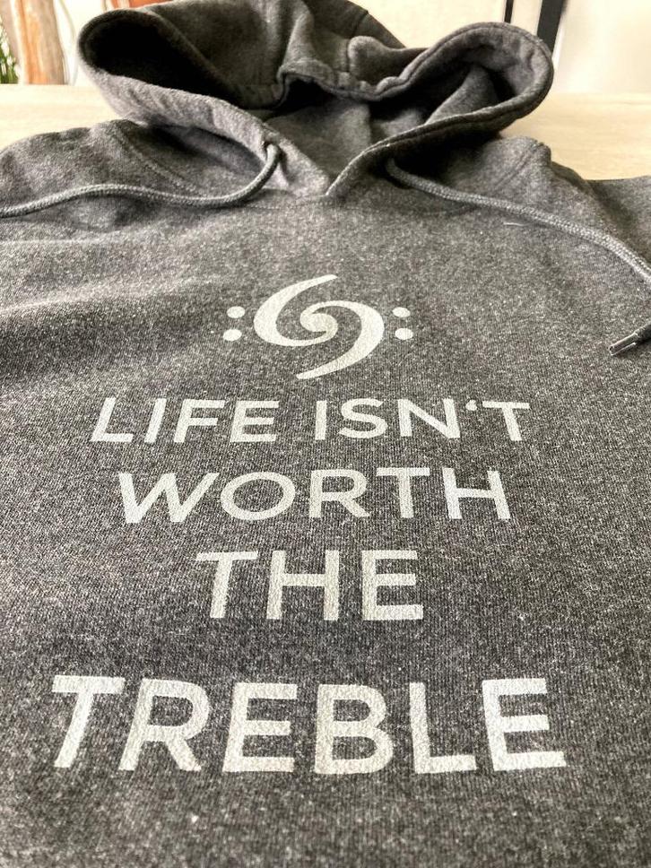 Hoodie trui basgitaar XXL, Kleding | Heren, Truien en Vesten, Nieuw, Overige maten, Grijs, Ophalen