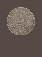 Belgische 1 Franc 1909, Timbres & Monnaies, Monnaies | Belgique, Enlèvement ou Envoi, Monnaie en vrac, Argent, Plaqué argent